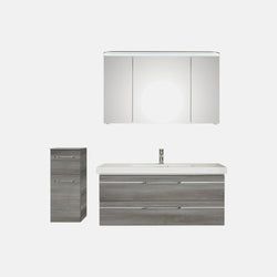Ausführung – Waschtisch, Unterschrank, Spiegelschrank und Midischrank