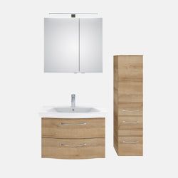 Ausführung – Waschtisch, Unterschrank, Spiegelschrank und Hochschrank