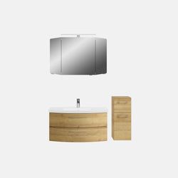 Ausführung – Waschtisch, Unterschrank, Spiegelschrank und Midischrank