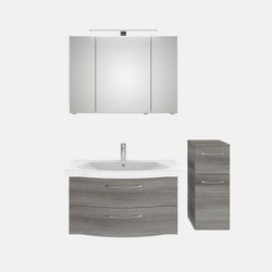 Ausführung – Waschtisch, Unterschrank, Spiegelschrank und Midischrank