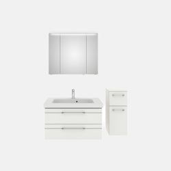 Ausführung – Waschtisch, Unterschrank, Spiegelschrank und Midischrank