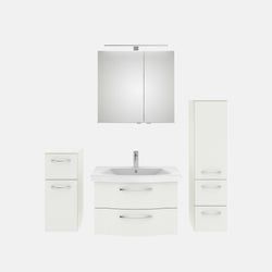 Ausführung – Waschtisch, Unterschrank, Spiegelschrank, Midischrank und Hochschrank
