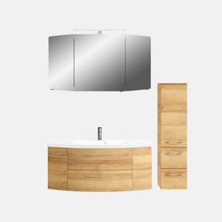 Ausführung – Waschtisch, Unterschrank, Spiegelschrank und Hochschrank