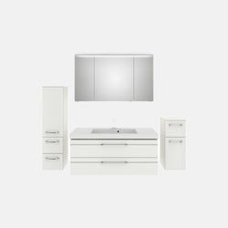 Ausführung – Waschtisch, Unterschrank, Spiegelschrank, Midischrank und Hochschrank