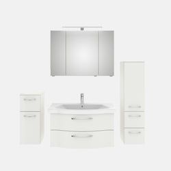 Ausführung – Waschtisch, Unterschrank, Spiegelschrank, Midischrank und Hochschrank