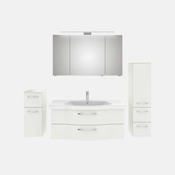 Ausführung – Waschtisch, Unterschrank, Spiegelschrank, Midischrank und Hochschrank