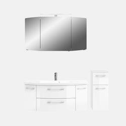 Ausführung – Waschtisch, Unterschrank, Spiegelschrank und Midischrank