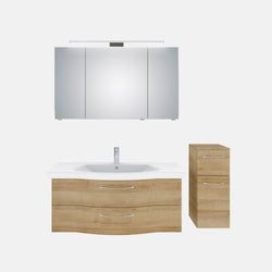 Ausführung – Waschtisch, Unterschrank, Spiegelschrank und Midischrank
