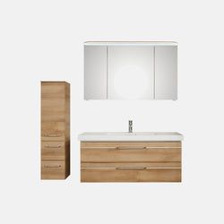 Ausführung – Waschtisch, Unterschrank, Spiegelschrank und Hochschrank