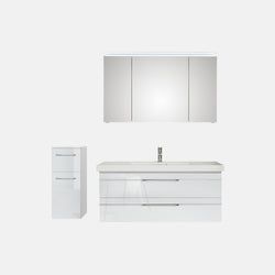 Ausführung – Waschtisch, Unterschrank, Spiegelschrank und Midischrank