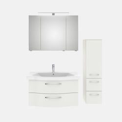 Ausführung – Waschtisch, Unterschrank, Spiegelschrank und Hochschrank