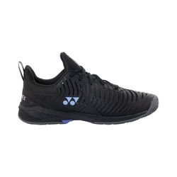 Yonex Power Cushion Sonicage 3 Men's Tennis Shoe (Black/Lime