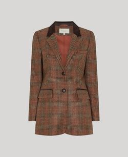 Rust and Oxblood Check