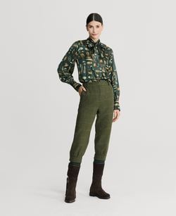 Moss Green Check