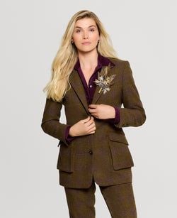 Moss Green and Mulberry Check