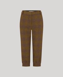 Moss Green and Mulberry Check