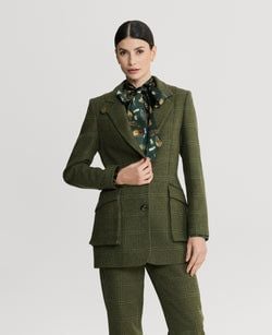 Moss Green Check