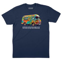 Technicolor Motorhome T-Shirt - Classic Rock Inspired | Regular Brand