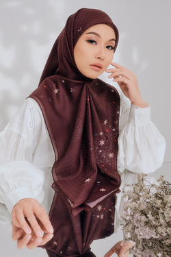 Hanami Scaraves – Square - Dark Mahogany