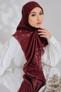 Hanami Scaraves – Square - Burgundy