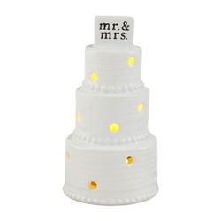Light-Up Dish Sitter - Wedding Cake