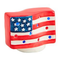 Light-Up Dish Sitter - American Flag