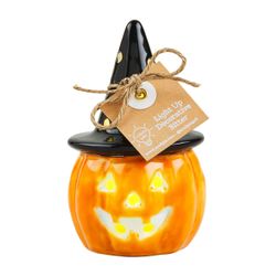 Light-Up Dish Sitter - Jack-O'-Lantern