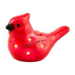 Light-Up Dish Sitter - Cardinal