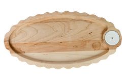 Maple Scalloped Anniversary Tray