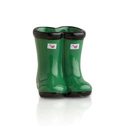 Minis – Green Jumpin' Puddles Rainboot