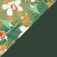 Color – Hunter Green Hummingbirds