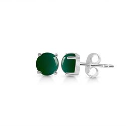 Earring – Green Onyx