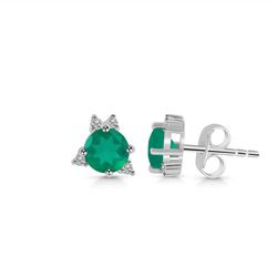Earring – Green Onyx