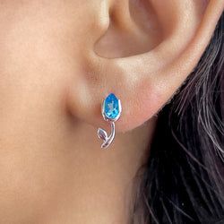 Earring – Swiss Blue Topaz