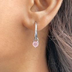 Earring – Rose Quartz