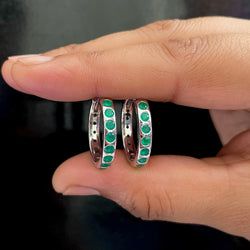 Earring – Green Onyx