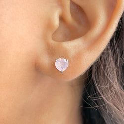 Earring – Rose Quartz