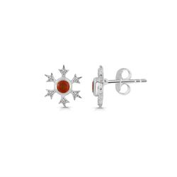 Earring – Orange Kyanite