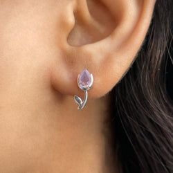 Earring – Rose Quartz