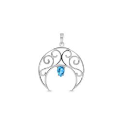 Pendant – Swiss Blue Topaz
