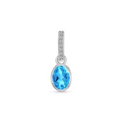 Pendant – Swiss Blue Topaz