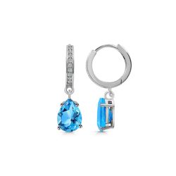 Earring – Swiss Blue Topaz