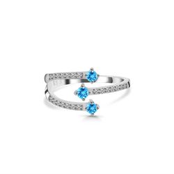 Ring – Swiss Blue Topaz