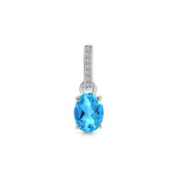 Pendant – Swiss Blue Topaz