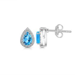 Earring – Swiss Blue Topaz