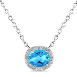 Necklace – Swiss Blue Topaz