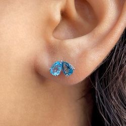 Earring – Swiss Blue Topaz