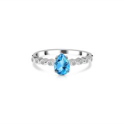 Ring – Swiss Blue Topaz