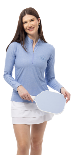 Color – PERIWINKLE. PICKLEBALL EMB