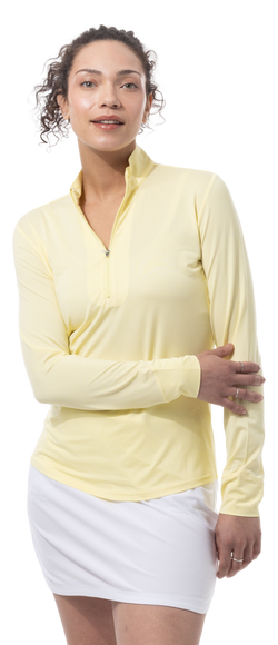 YELLOW WHITE MELANGE STRIPE